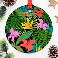 Tropical Greens Ornament (round) by Sobalvarro