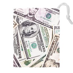 Mixed Dollars Drawstring Pouch (4xl) by Vaneshart