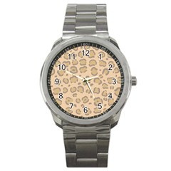 Leopard Print Sport Metal Watch by Sobalvarro
