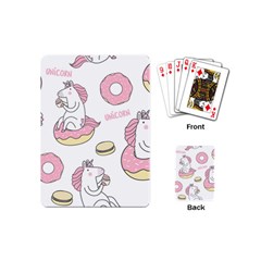 Unicorn Seamless Pattern Background Vector (1) Playing Cards Single Design (mini) by Sobalvarro