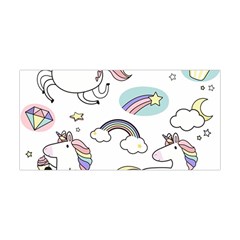 Cute Unicorns With Magical Elements Vector Yoga Headband by Sobalvarro