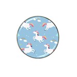 Unicorn Seamless Pattern Background Vector (2) Hat Clip Ball Marker (4 pack) Front