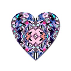Marble Texture Print Fashion Style Patternbank Vasare Nar Abstract Trend Style Geometric Heart Magnet by Sobalvarro