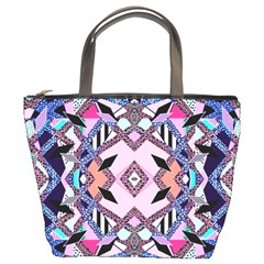 Marble Texture Print Fashion Style Patternbank Vasare Nar Abstract Trend Style Geometric Bucket Bag by Sobalvarro