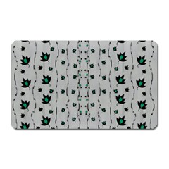Leafs Clouds And Drawing Magnet (rectangular)