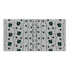Leafs Clouds And Drawing Satin Shawl by pepitasart