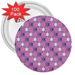 Abstract Pattern Geometry Gradient 3  Buttons (100 Pack)  by Vaneshart