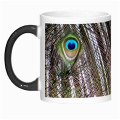 Peacock Feathers Pattern Colorful Morph Mugs by Vaneshart