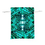 Texture Building Structure Pattern Lightweight Drawstring Pouch (L) Front