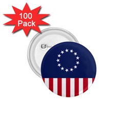 Betsy Ross Flag Usa America United States 1777 Thirteen Colonies Vertical 1 75  Buttons (100 Pack)  by snek