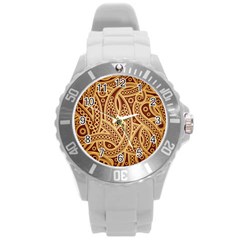 Fine Pattern Round Plastic Sport Watch (l) by Sobalvarro