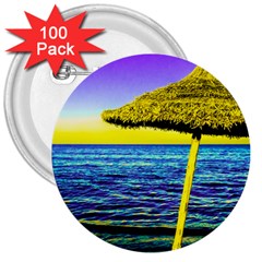 Pop Art Beach Umbrella  3  Buttons (100 Pack)  by essentialimage