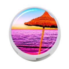 Pop Art Beach Umbrella  4-port Usb Hub (two Sides) by essentialimage