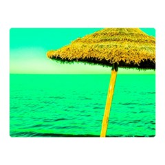 Pop Art Beach Umbrella  Double Sided Flano Blanket (mini) 