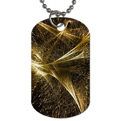 Quantum Physics Wave Particles Dog Tag (one Side) by Wegoenart