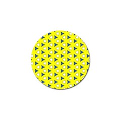 Pattern Yellow Pattern Texture Seamless Modern Colorful Repeat Golf Ball Marker (4 Pack)