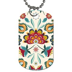 Baatik Print  Dog Tag (two Sides)