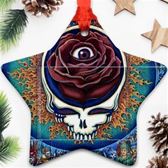 Grateful Dead Ahead Of Their Time Star Ornament (two Sides) by Sapixe