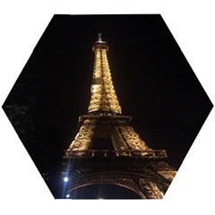 Tour Eiffel Paris Nuit Wooden Puzzle Hexagon