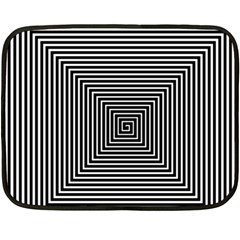Maze Design Black White Background Fleece Blanket (mini) by HermanTelo
