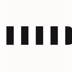 Black And White Large Stripes Goth Mime French Style Large Bar Mats by genx
