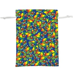 Clown World Pepe The Frog Honkhonk Meme Kekistan Funny Pattern Blue   Lightweight Drawstring Pouch (xl) by snek