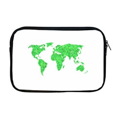 Environment Concept World Map Illustration Apple Macbook Pro 17  Zipper Case