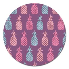 Pineapple Wallpaper Pattern 1462307008mhe Magnet 5  (round) by Sobalvarro