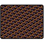 Abstract Orange Geometric Pattern Fleece Blanket (Medium)  60 x50  Blanket Front