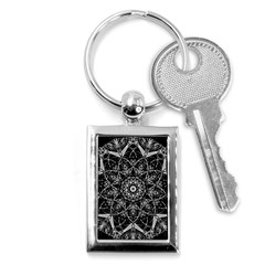 Black And White Pattern Key Chain (rectangle) by Sobalvarro