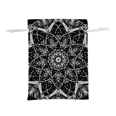 Black And White Pattern Lightweight Drawstring Pouch (s)