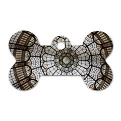 Pattern Abstract Structure Art Dog Tag Bone (one Side)