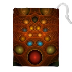 Fractal Fantasy Design Swirl Drawstring Pouch (4xl)
