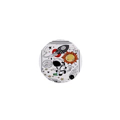 Astronaut Drawing Planet 1  Mini Buttons