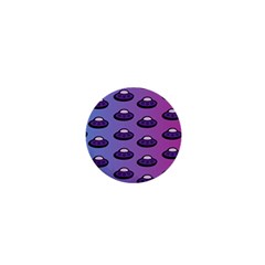 Ufo Alien Pattern 1  Mini Buttons