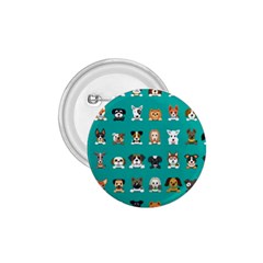Different Type Vector Cartoon Dog Faces 1 75  Buttons