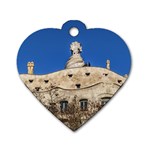 Gaudi, La Pedrera Building, Barcelona - Spain Dog Tag Heart (One Side) Front