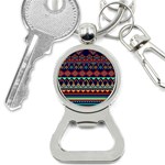 Pattern Tribal Style Bottle Opener Key Chain Front