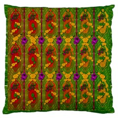 Sakura Blossoms Popart Large Cushion Case (two Sides) by pepitasart