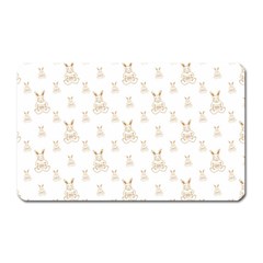 Happy Easter Motif Print Pattern Magnet (rectangular) by dflcprintsclothing