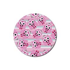 Children Pattern Design Rubber Round Coaster (4 Pack)  by Vaneshart
