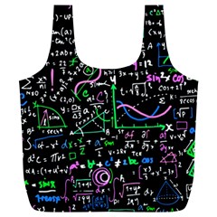 Math Linear Mathematics Education Circle Background Full Print Recycle Bag (xl) by Vaneshart