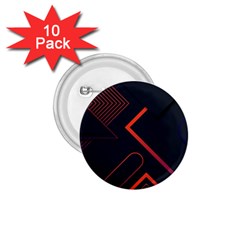 Gradient Geometric Shapes Dark Background Design 1 75  Buttons (10 Pack) by Vaneshart