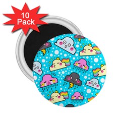 Cloud Seamless Pattern 2 25  Magnets (10 Pack)  by Vaneshart