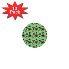Lady Bug Fart - Nature And Insects 1  Mini Buttons (10 Pack)  by DinzDas