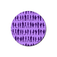 Normal People And Business People - Citizens Rubber Round Coaster (4 Pack)  by DinzDas