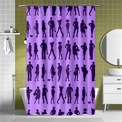 Normal People And Business People - Citizens Shower Curtain 48  X 72  (small)  by DinzDas