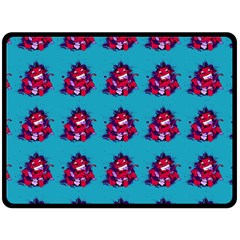 Little Devil Baby - Cute And Evil Baby Demon Double Sided Fleece Blanket (large) 