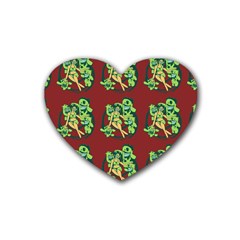 Monster Party - Hot Sexy Monster Demon With Ugly Little Monsters Heart Coaster (4 Pack)  by DinzDas