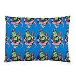 Monster And Cute Monsters Fight With Snake And Cyclops Pillow Case (Two Sides) Back